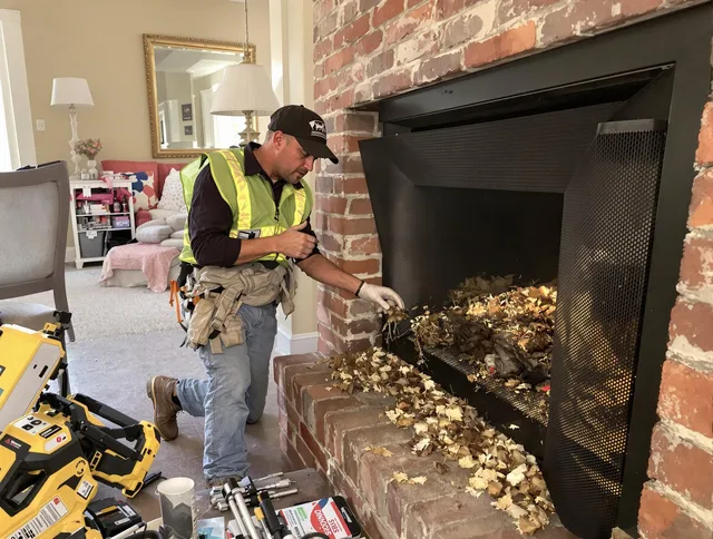 Safe screening installation by Highland Chimney Sweep in Highland, CA