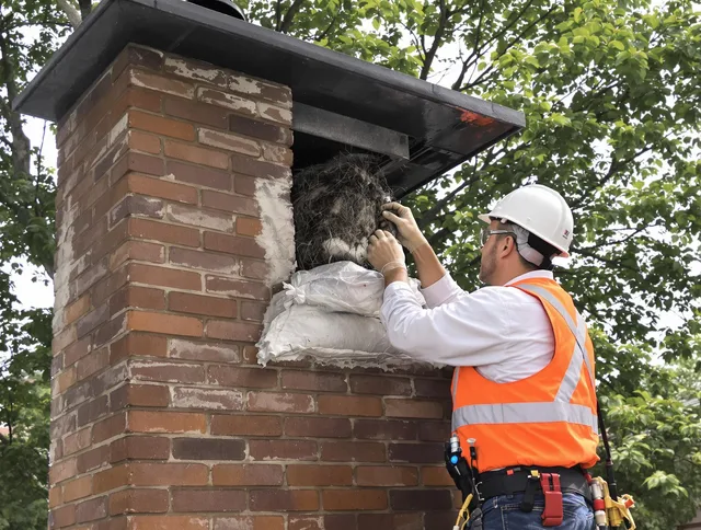 Humane removal of debris and animals by Highland Chimney Sweep in Highland, CA