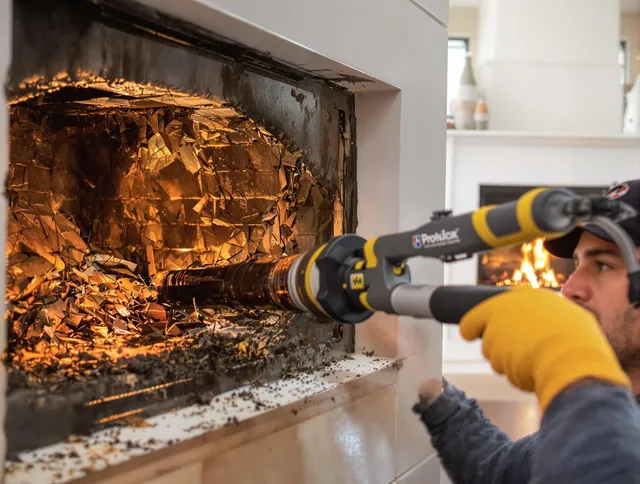 Professional chimney cleaning by Highland Chimney Sweep in Highland, CA