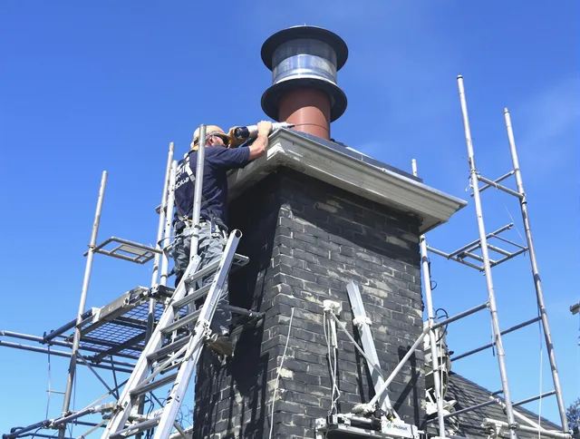Sturdy chimney crown finished by Highland Chimney Sweep in Highland, CA