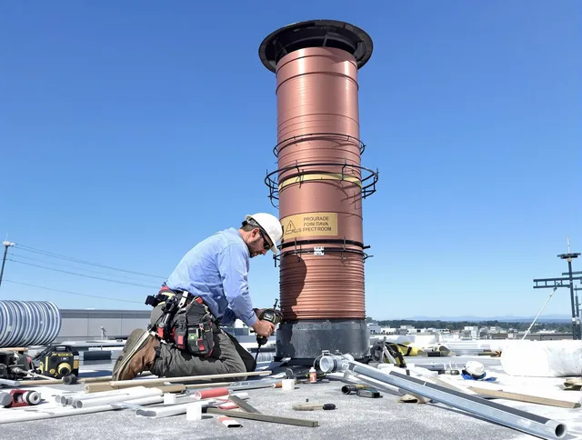 Installed chimney liner by Highland Chimney Sweep in Highland, CA