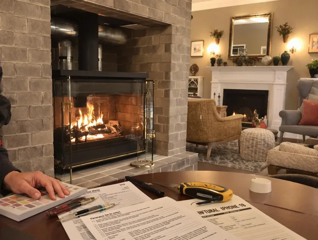 Highland Chimney Sweep verifying fireplace safety measures in Highland, CA